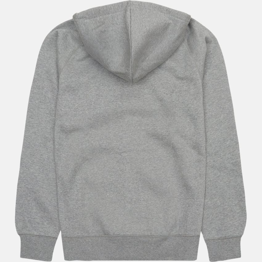 Carhartt WIP Sweatshirts HOODED. CHASE JACKET I026385 GREY HTR